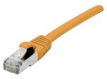 Exertis Connect Patchkabel Cat. 6A, S/FTP (PiMF), halogenfrei, mit Rastnasenschutz, orange, 15,0 m