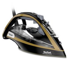 Tefal Ultimate Pure FV9847E0 Trocken- & Dampfbügeleisen - Schwarz, Gold
