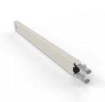 Patchbox patchbox.one Kupferkassette 8RU (0,8 m), Cat. 6a, U/FTP, PoE, grau