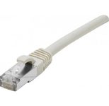 Exertis Connect Patchkabel Cat. 6A, S/FTP (PiMF), halogenfrei, mit Rastnasenschutz, grau, 50,0 m