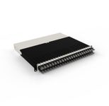 Patchbox patchbox.one Kabeleinzugssystem 8RU/UTP (0,8 m) mit 24 Kassetten, Patchkabel Cat. 6a, U/UTP, PoE++, Kabel schwarz