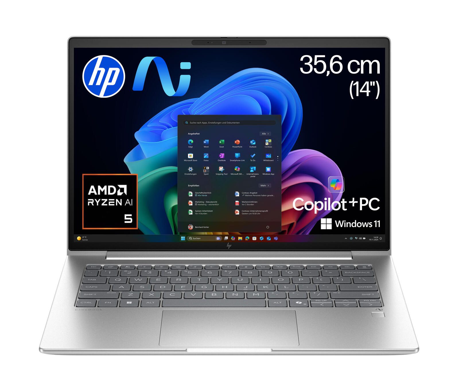 HP EliteBook 6 G1a AMD Ryzen™ AI 5 340 Notebook Next Gen AI PC 35,6 cm (14") video preview