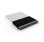 Patchbox patchbox.one Kabeleinzugssystem 30RU/STP (1,8 m) mit 24 Kassetten, Patchkabel Cat. 6a, U/FTP, PoE, Kabel schwarz