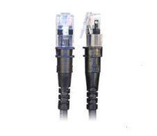 Patchsee Patchkabel ThinPatch Cat. 6A ISO/IEC, U/FTP, halogenfrei, 10 G, schwarz, 0,6 m