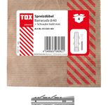 TOX BARRACUDA Dübel mit Schrauben 8 x 40 mm, 4 St.