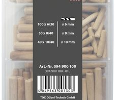 TOX Boltfix wood Holzdübel-Sortiment 190 tlg.