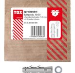 TOX BARRACUDA Dübel mit Schrauben 10 x 50 mm, 2 St.