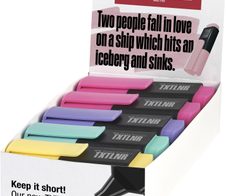 FABER-CASTELL TXTLNR Mini Pastell B Textmarker schwarz 1.0 - 5.0 mm Schreibfarbe: Mehrfarbig