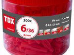 TOX TRI 6/36 Universaldübel 6 x 36 mm, 200 St.