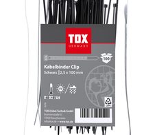 TOX Kabelbinder Clip 2,5 x 100 mm schwarz