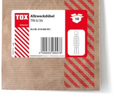 TOX TRI 6/36 Universaldübel 6 x 36 mm, 10 St.