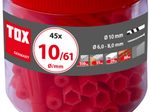 TOX TRI 10/61 Universaldübel 10 x 61 mm, 45 St.