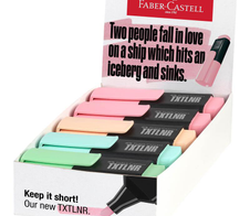 FABER-CASTELL TXTLNR Mini Pastell A Textmarker farbsortiert 1.0 - 5.0 mm