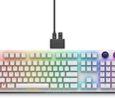 Alienware-Wireless-Tri-Mode-Gamingtastatur AW920K QWERTY US-Englisch, Lunar Light