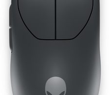 Alienware Pro Wireless-Gamingmaus mit kabelgebundener Option, Dark Side of the Moon