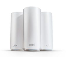 Netgear Orbi 870 Serie Tri-Band WiFi 7 Mesh 3er-Set, Classic White