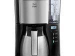 Melitta LOOK® Therm Timer Filterkaffeemaschine, schwarz-silber