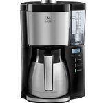 Melitta LOOK® Therm Timer Filterkaffeemaschine, schwarz-silber