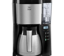 Melitta LOOK® Therm Timer Filterkaffeemaschine, schwarz-silber