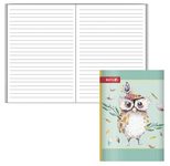 ROTH Schulheft Eule Lieselot liniert DIN A6 32 Blätter