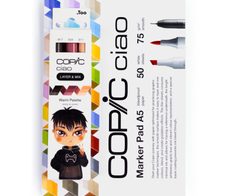 COPIC® Ciao Warm Palette Starter Layoutmarker-Set grau 1.0 + 6.0 mm Schreibfarbe: Mehrfarbig