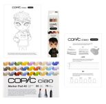 COPIC® Ciao Warm Palette Starter Layoutmarker-Set grau 1.0 + 6.0 mm Schreibfarbe: Mehrfarbig