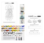 COPIC® Ciao 2D Pastel Palette Starter Layoutmarker-Set grau 1.0 + 6.0 mm Schreibfarbe: Mehrfarbig