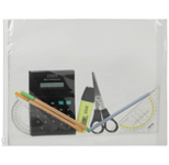 Topmatic® Gleitverschlussbeutel mit Bodenfalte transparent/weiß 70 my, 1 St.