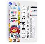 COPIC® Ciao Vibrant Palette Starter Layoutmarker-Set grau 1.0 + 6.0 mm Schreibfarbe: Mehrfarbig