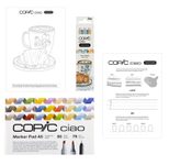 COPIC® Ciao 3D Cozy Palette Starter Layoutmarker-Set grau 1.0 + 6.0 mm Schreibfarbe: Mehrfarbig