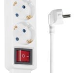 hama 3-fach Steckdosenleiste mit Schalter weiß