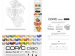 COPIC® Ciao 2D Brilliant Palette Starter Layoutmarker-Set grau 1.0 + 6.0 mm Schreibfarbe: Mehrfarbig