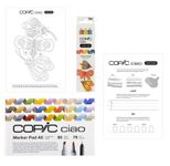 COPIC® Ciao 2D Brilliant Palette Starter Layoutmarker-Set grau 1.0 + 6.0 mm Schreibfarbe: Mehrfarbig