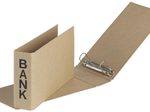PAGNA Bankringbuch 2-Ringe DIN A6 quer 5 cm braun