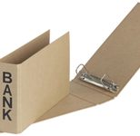 PAGNA Bankringbuch 2-Ringe DIN A6 quer 5 cm braun