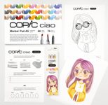 COPIC® Ciao Sunset Palette Starter Layoutmarker-Set grau 1.0 + 6.0 mm Schreibfarbe: Mehrfarbig