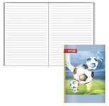ROTH Schulheft Fußball liniert DIN A6 32 Blätter