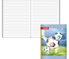 ROTH Schulheft Fußball liniert DIN A6 32 Blätter