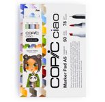 COPIC® Ciao Natural Palette Starter Layoutmarker-Set grau 1.0 + 6.0 mm Schreibfarbe: Mehrfarbig