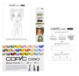 COPIC® Ciao Natural Palette Starter Layoutmarker-Set grau 1.0 + 6.0 mm Schreibfarbe: Mehrfarbig
