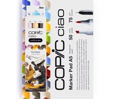 COPIC® Ciao 2D Pet Palette Starter Layoutmarker-Set grau 1.0 + 6.0 mm Schreibfarbe: Mehrfarbig