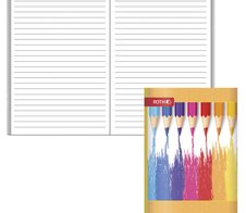 ROTH Schulheft Buntstifte liniert DIN A6 32 Blätter