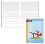 ROTH Schulheft Flinki & Schlau liniert DIN A6 32 Blätter