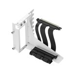 Fractal Design Flex 2 PCIe 4.0 x16 White, Halterung + Verlängerungskabel (weiß, 19,5cm)