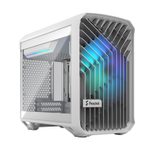 Fractal Design PC Gehäuse Torrent Nano RGB White Mini-ITX TG Light Tint weiß
