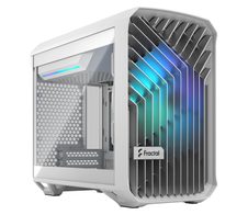 Fractal Design PC Gehäuse Torrent Nano RGB White Mini-ITX TG Light Tint weiß