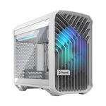 Fractal Design PC Gehäuse Torrent Nano RGB White Mini-ITX TG Light Tint weiß