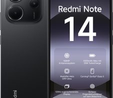 Xiaomi Redmi Note 14 4G Smartphone 256 GB/8 GB, schwarz