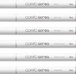 COPIC® acrea Deep Layoutmarker-Set weiß 0.8 mm Schreibfarbe: Mehrfarbig