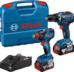 BOSCH Professional GDX 18V-200 + GSR 18V-55 Akku-Drehschlagschrauber-Set